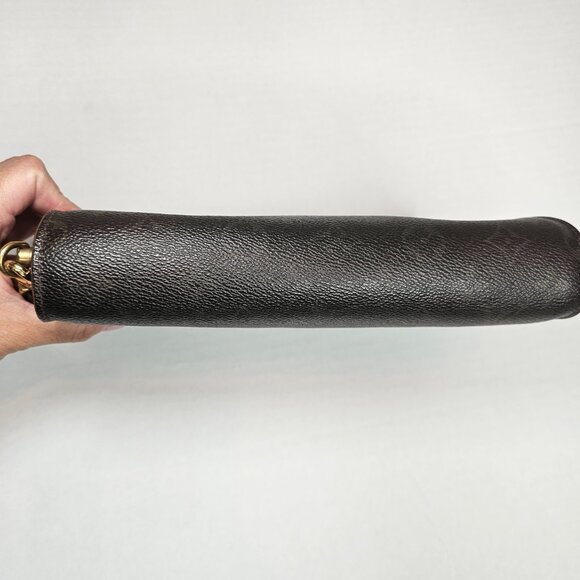 Vintage Louis Vuitton Orsay Monogram Clutch Wristlet Bag Brown - Picture 4 of 14